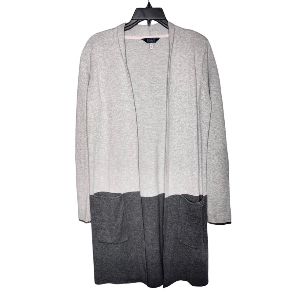 Joules Knitwear Esmeralda Gray Marl Knee Length Cardigan Size 8 - Picture 1 of 5